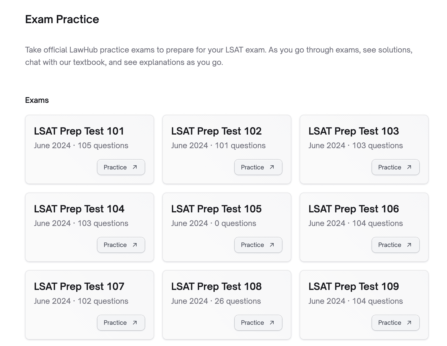 Practice Exam Suite